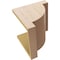 Ekena Millwork 12"W x 12"D x 12"H Wide Alpine Rough Cedar Woodgrain TimberThane Corbel, Primed Tan CORUR12X12X12ALPRCPR - alternate 5